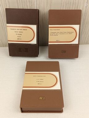 70s Sony Corp Beta I VIDAMERICA demo/sony premium x3 different videos READ AS IS